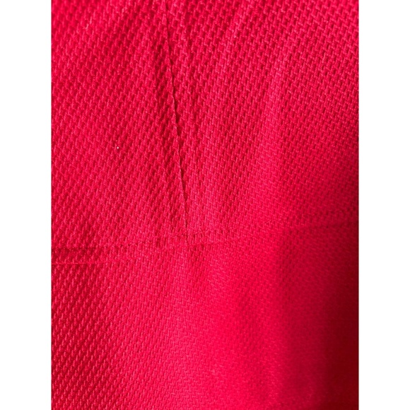 JONES NEW YORK Dress Womens Size 10 Red Cap Sleeve Textured Fabric Elegant Chic - Picture 6 of 7